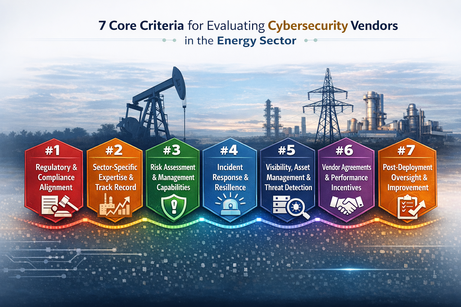 7 Core Criteria for Evaluating Cybersecurity Vendors in the Energy Sector